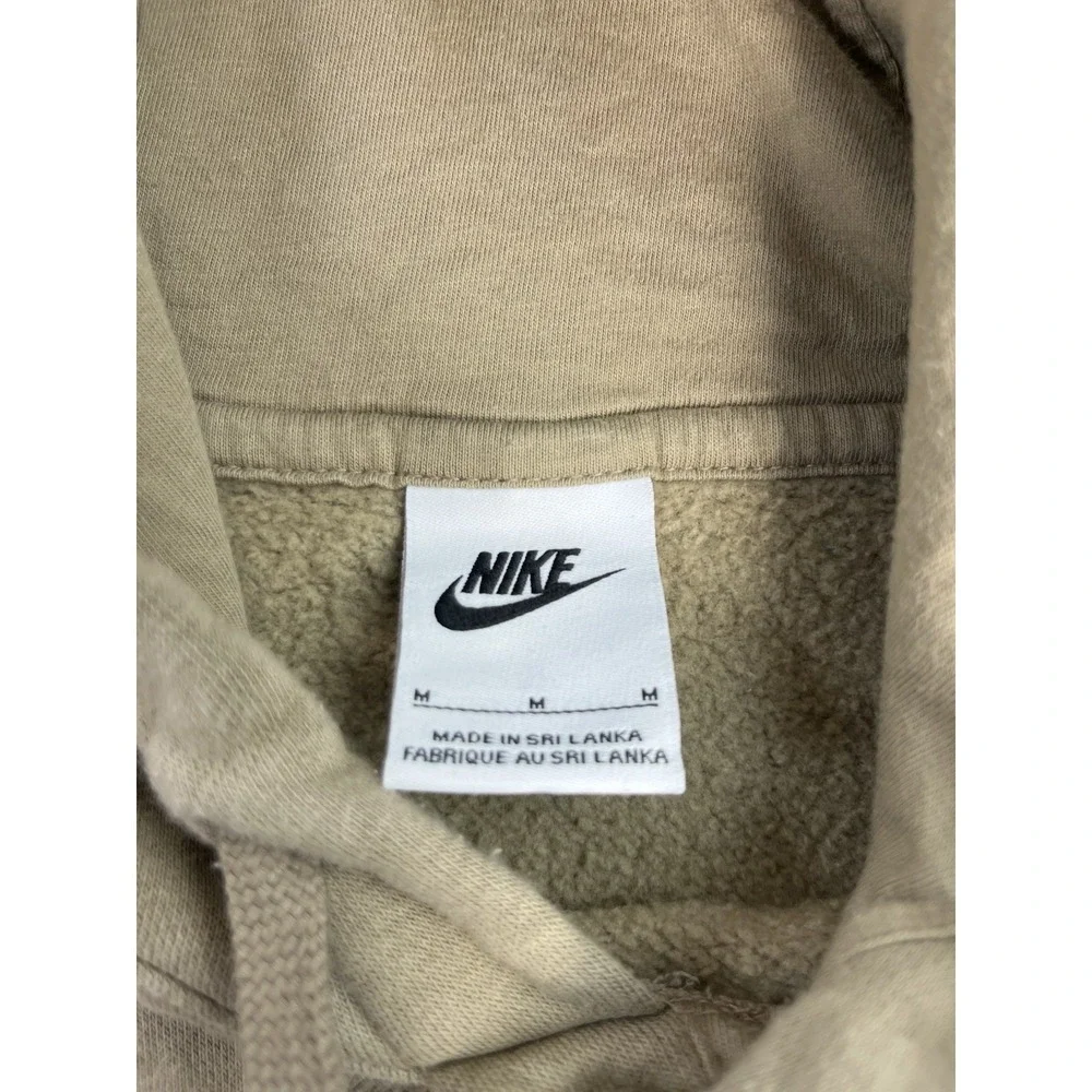 NIKE Sportswear Club Fleece Men's Medium Beige Pullover Hoodie BV2654-247